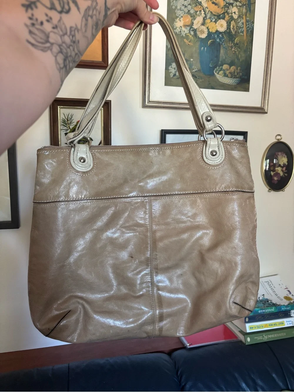Coach Hampton Leather Tote shoulder bag